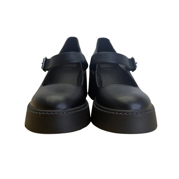 Madden NYC Women’s Black Lug Sole Adjustable Strap Mary Jane Shoes Size 8.5 US - Picture 2 of 8